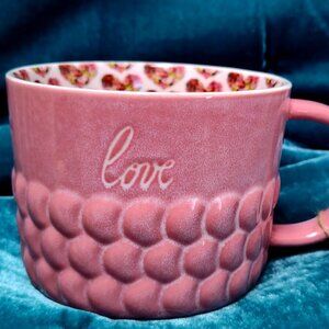 Valentines ‘Love’ Hearts & Floral Coffee Mug - Mia Charro by Magenta NWT